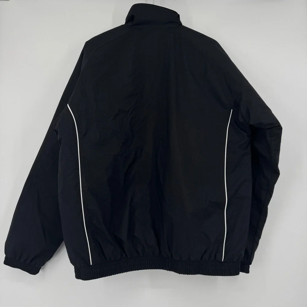 VTG Reebok Boston College Basketball Jacket Mens Small Black Full Zip Puffer